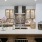 a kitchen with white cabinets