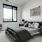 a room with a couch and a table